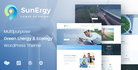 Sunergy – Wind & Solar Green Energy WordPress Theme