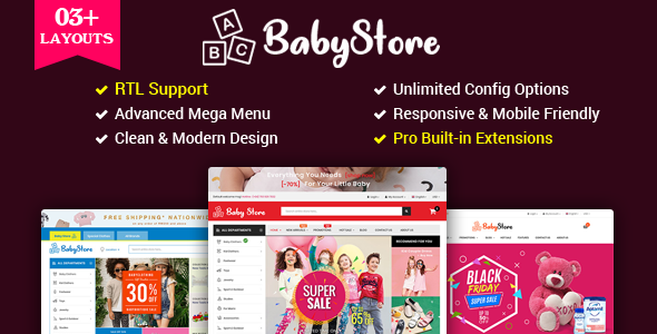 BabyStore – Multipurpose Baby and Kids Store OpenCart 3 Theme