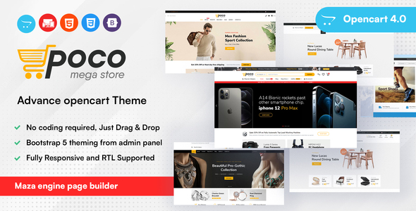 Poco – Advanced OpenCart Theme Builder