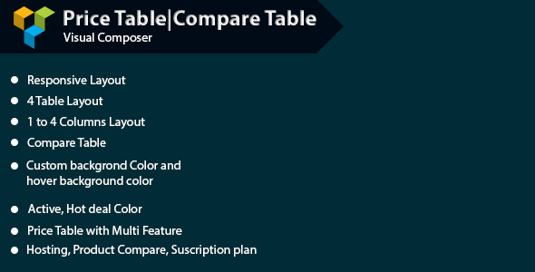 WPBakery Page Builder – Pricing Table-Compare Table