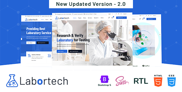 Labortech – Laboratory & Science Research HTML5 Template