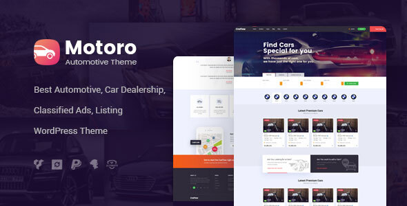 Motoro – Automotive Car Dealer WordPress Theme