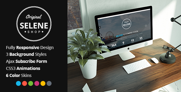 Selene – Responsive Coming Soon Template