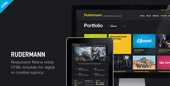 Rudermann – Responsive Retina Ready HTML Template