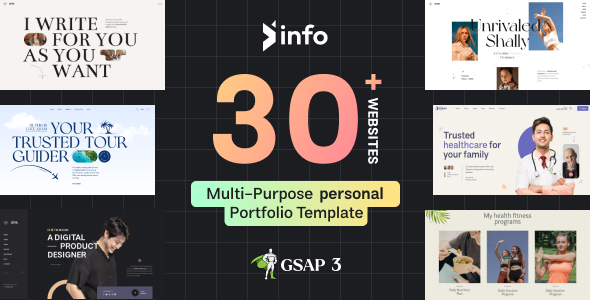 InFo – Personal Portfolio Resume Template