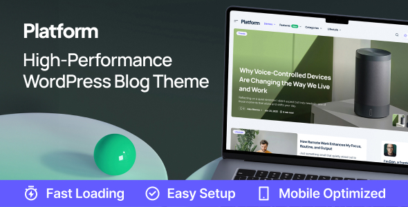 Platform – Modern High-Performance Blog WordPress Theme