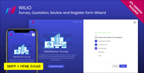 Wilio – Survey and Multipurpose Form Wizard