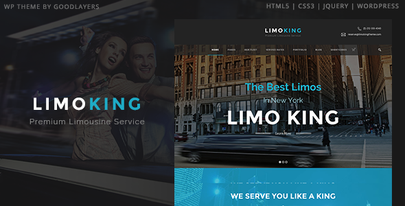 Limo King – Limousine / Transport / Car Hire WordPress