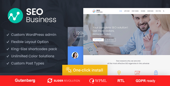 SEO Business – SEO, Social Media and Marketing WordPress Theme