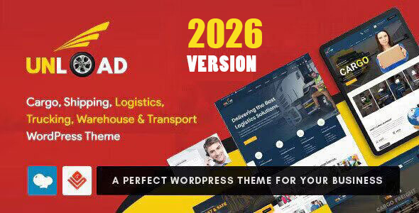 Unload – Shipment Booking & Tracking System – Courier & Shipping WordPress Theme