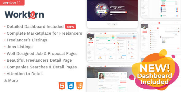 Worktern – Freelancer Marketplace HTML Template