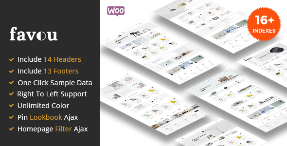 Favou – Furniture WooCommerce Ajax WordPress Theme