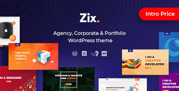 Zix – Digital Agency & MultiPurpose WordPress Theme