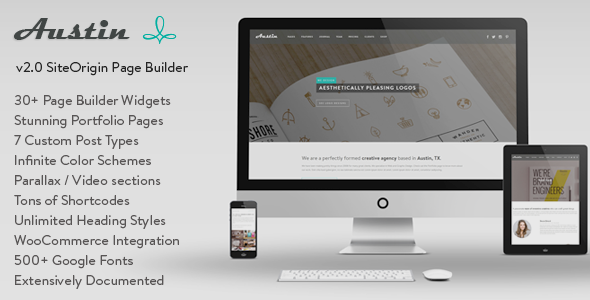 Austin – Multi-Purpose Design Agency WP Theme