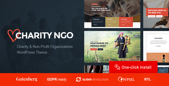 Charity NGO – Donation & Nonprofit Organization WordPress Theme