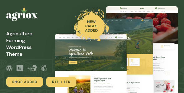 Agriox – Agriculture Farming WordPress Theme