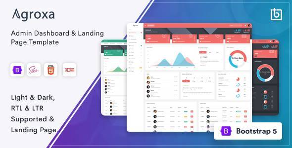 Agroxa – Material Design Admin & Dashboard Template