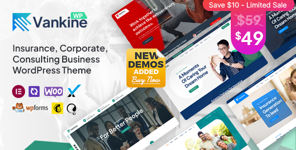 Vankine – Insurance & Consulting Business WordPress Theme