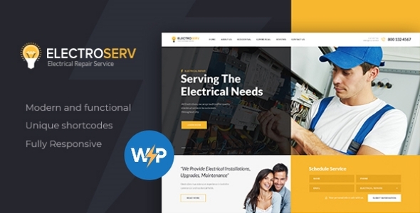 ElectroServ – Fixing & Repair Service WordPress Theme