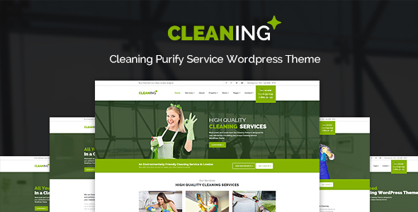 Cleaning – Purify Service WordPress Theme