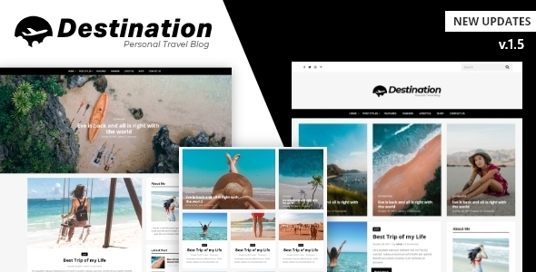 Destination – Travel Blog WordPress Theme