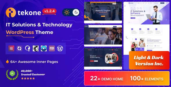 Tekone – IT Solutions & Technology WordPress Theme