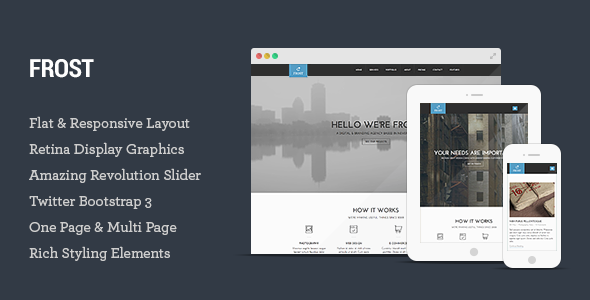 Frost – Multipurpose Responsive One Page HTML5