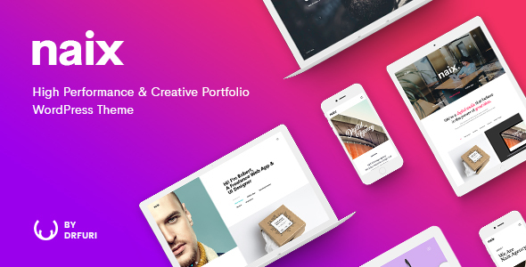 Naix – Creative & High Performance Portfolio WordPress Theme