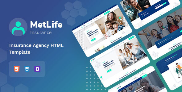 Metlife – Insurance Agency HTML Template