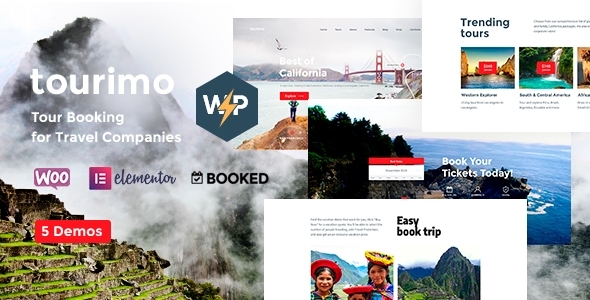 Tourimo – Tour Booking Tourism & Adventure WordPress Theme