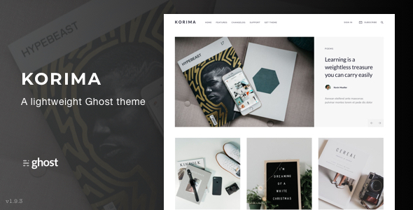 Korima – Multipurpose Ghost Blog Theme