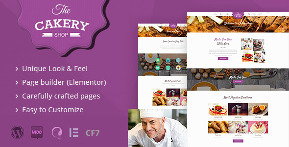 Cakeryshop – Cake Bakery WordPress Theme
