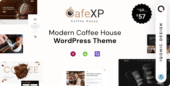 CafeXP – Restaurant & Cafe Shop WordPress Theme