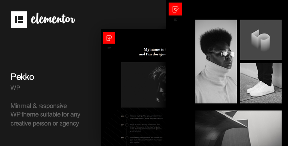 Pekko – Minimal Dark WordPress Theme