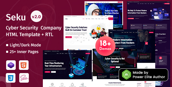 Seku – Cyber Security Services Company Bootstrap 5 Template