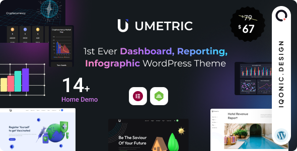 Umetric 2.0 – WordPress Dashboard, Reporting, Infographic Theme