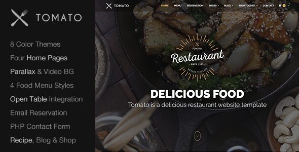 Restaurant Website Template – Responsive HTML5
