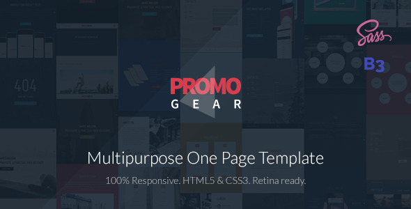 PromoGear – Multipurpose OnePage Template