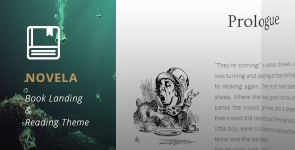 Novela – Book Landing & Reading WordPress Theme
