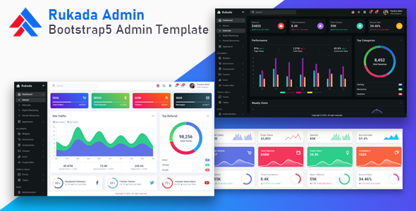 Rukada – Responsive Bootstrap 5 Admin Template