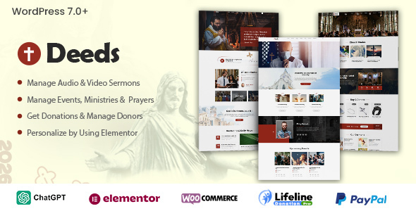 Deeds – The Best Church Donation WordPress Theme