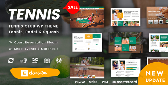 Spyn – Tennis Club WordPress