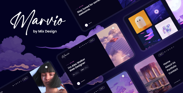 Marvio – Coming Soon & Portfolio Template