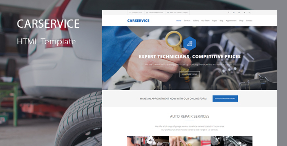 Car Service – Mechanic & Auto Repair Template