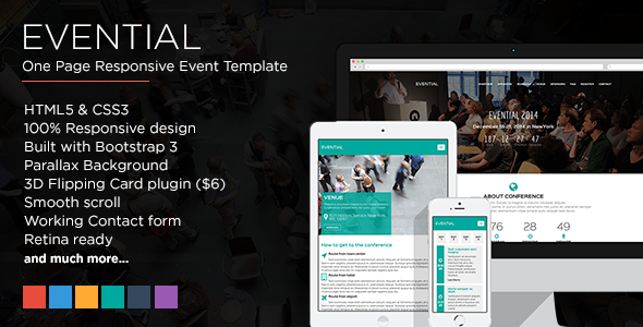 Evential – One Page Responsive Template