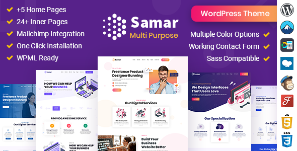 Samar – Creative Agency WordPress Theme