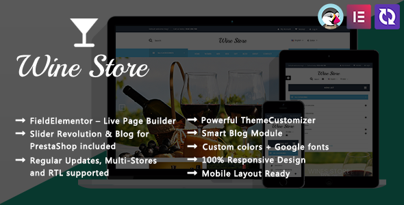 Wine Store – Vineyard Elementor PrestaShop Theme