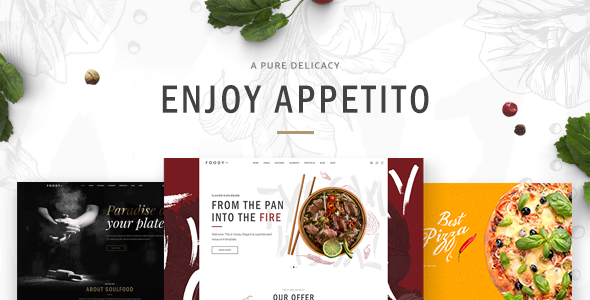 Appetito – Fast Food Restaurants & Cafés WordPress Theme