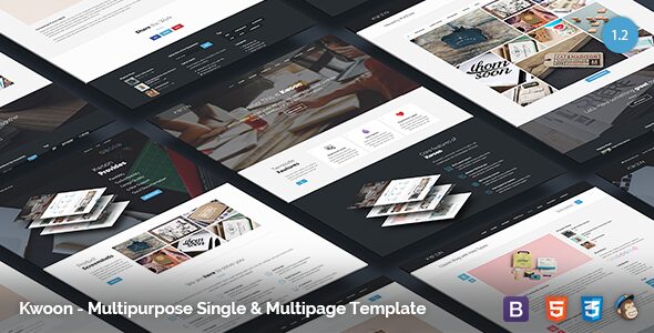 Kwoon – Multipurpose Single/Multi-page Template