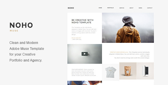 NOHO – Creative Agency Portfolio Muse Template
